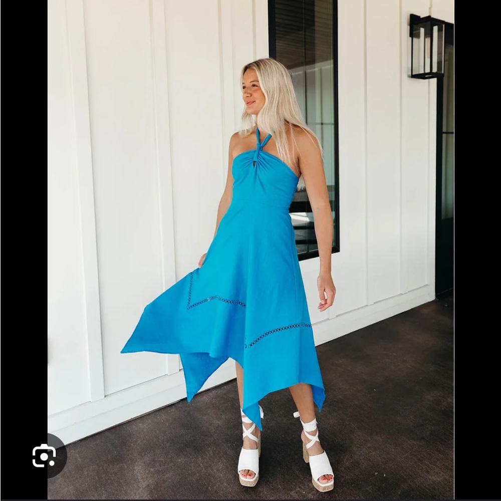 Triple threads maggie halter dress